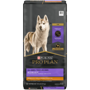 Proplan Chien Active 27/17 Poulet et Riz - 37.5 lb (17 kg)