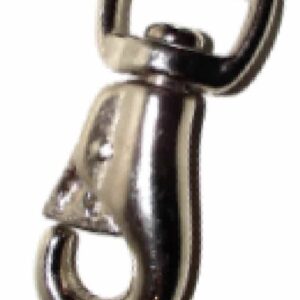 Mousqueton à pompe avec œil pivotant carré