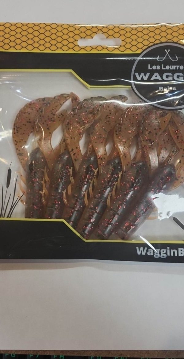 Waggin Craw 4'' (6) - Watermelon Orange