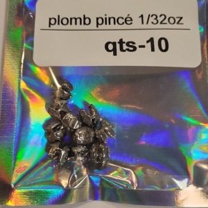 Lad Plomb Pincé 1/32 oz - quantité 10