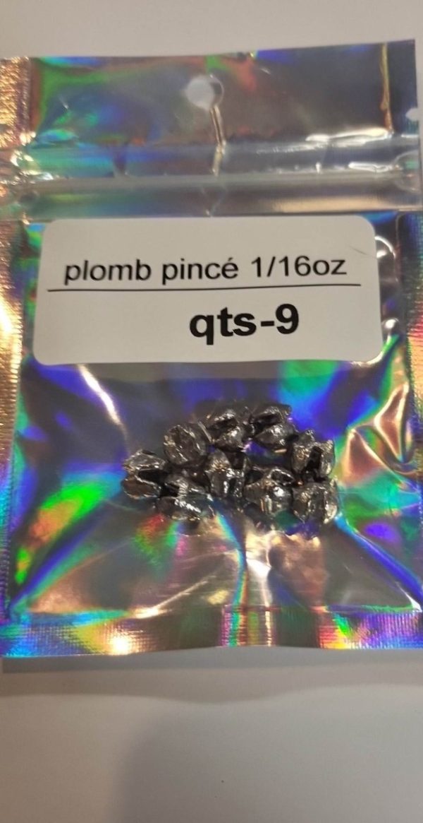 Lad Plomb Pincé 1/16 oz - quantité 9