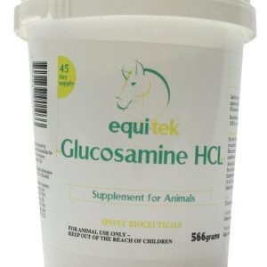 equitek glucosamine pour chevaux et chiens 566g