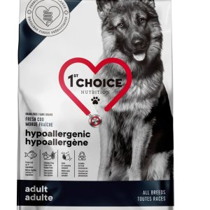 1st Choice Nourriture Pour Chien, Toutes Races, Hypoallergène - Morue Sans Grains 2kg