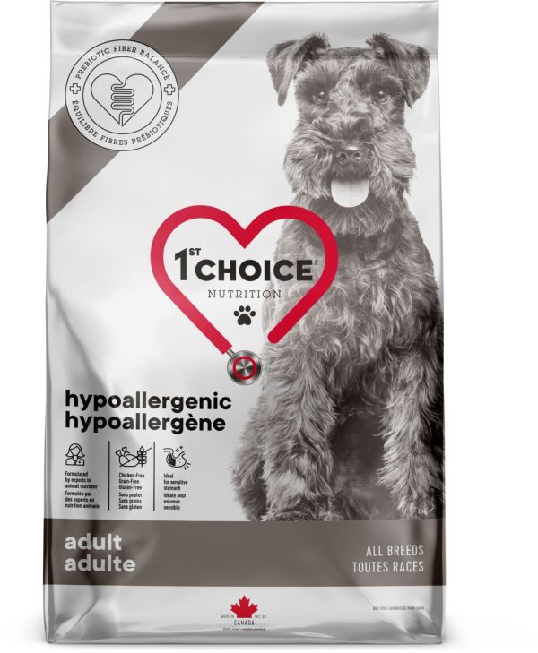 1st Choice Nourriture Pour Chien, Toutes Races, Hypoallergène - Canard Sans Grains 2kg