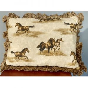 coussin cheval sauvage