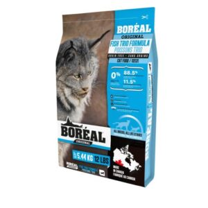 Boréal Original, Nourriture Pour Chat - Sans Grains, Trio De Poisson 5,44kg