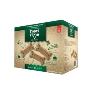 Treat Time Gâteries Pour Chien - Biscuits Natures, Poulet, Large 7 Lb