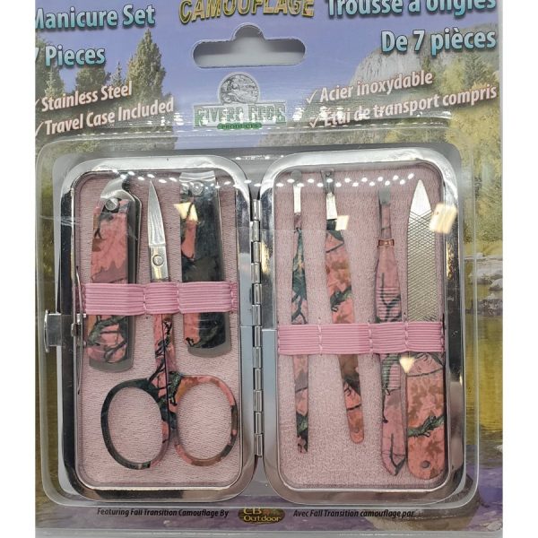 Set manucure 7 pièces - Camoufflage rose femme