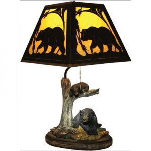 lampe de table avec ours