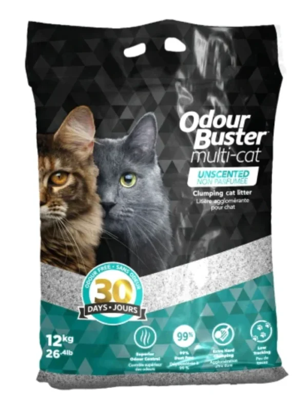 Odour Buster Litiere Multi -chat-12kg