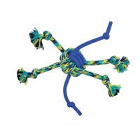 Jouet K9 Fitness Zeus, balle-araignée en corde et en TPR, 30,48 cm (12 po)