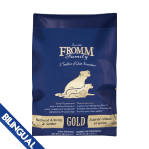 Fromm Family Gold Activitée Réduite Et Sénior Pour Chiens - 15 lbs (6.8 kg)