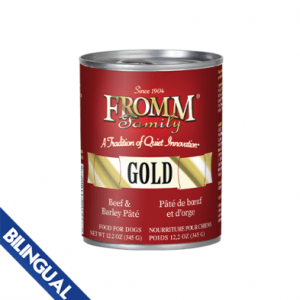 Fromm Gold Paté Pour Chiens - Boeuf Et D'Orge - 12.2 oz