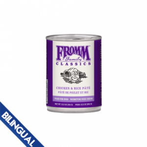 Fromm Classics Paté Pour Chiens - Poulet Et Riz - 354g