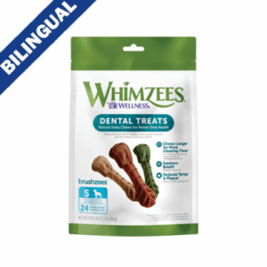 Whimzees Gateries Dentaires Naturelles Brushzees - Petit - pqt 24
