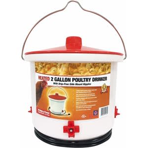 Abreuvoir Chauffante a tétines Pourv Volaille - 2gallon (7.6L)