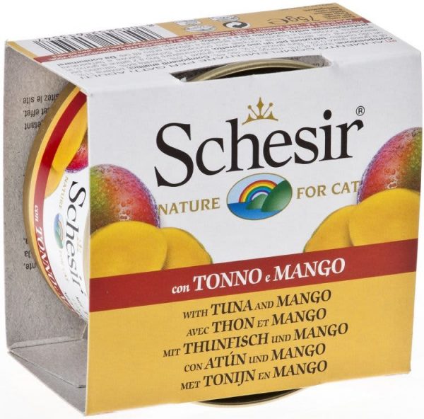 Schesir chat thon,mangue et riz 85g