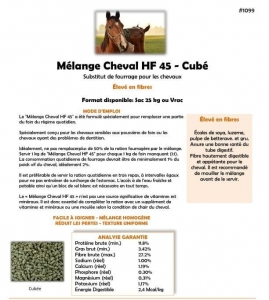 Mélange Cheval HF Compléto Cubé - 25kg (éconofoin)