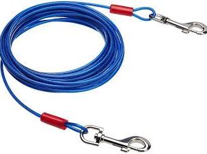 cable d'attache extérieur ,moyen,25',bleu