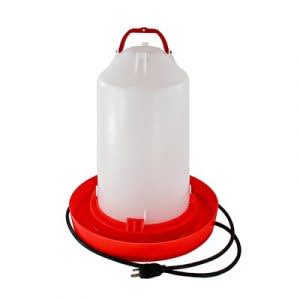 Abreuvoir Chauffant Pour Poules - Température Réglable - Hiver - Pour Volailles Et Oiseaux - Acier Inoxydable