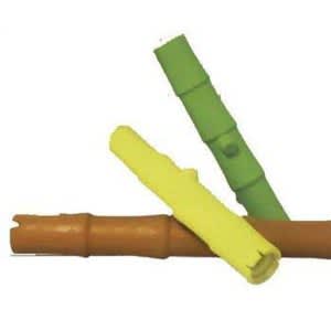 baton caoutchouc bambou,large,jaune